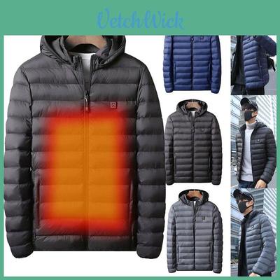 Usb Electric Heated Coat Jacket For Men With Soft And Comfortable Thermal Warmth