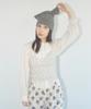 FUNFROMFUN Knotted Beanie, Grey+Ivory