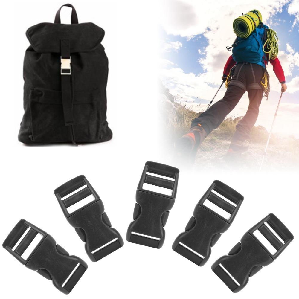 40 Pcs 17mm Mini Buckles Plastic Adjustable Buckles Durable Flat Buckles  Bag Straps