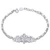 Elegant Butterfly Love Silver Bracelet - Versatile Gift for Her On Valentine's Day