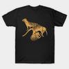 Asian Size Men Print T-shirt Tassie Tiger Family In Repose! No-Cut Heat Transfer Print Cotton Tshirt