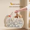 Large Kids Toy Storage Bin, Extra Capacity Organizer Basket for Stuffed Animals & Plush Toys, Portable Handle Laundry Basket