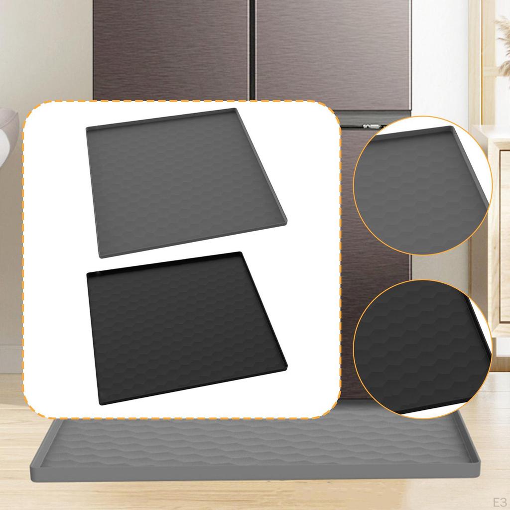 60 X Cm Silikonová podložka do lednice Protiskluzová Proti odkapávání Přenosná Domácí Mraznička Odkapávací tác