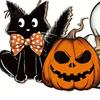 Halloween Party Favors Wooden Welcome Door Sign, Vintage Black Cat Jack-o-lantern Ghost Hanging Front Wall Showcase Decorations Decoration,