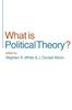 The What Is Political Theory? Book