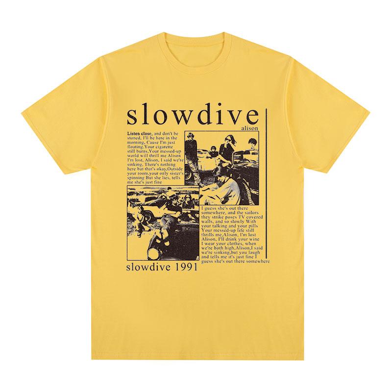 Slowdive Alison 1991 Vintage T-shirt Trasa Lata 90. Klasyczna Bawełna Męski T-shirt Nowy TEE T-SHIRT Damskie Topy Unisex