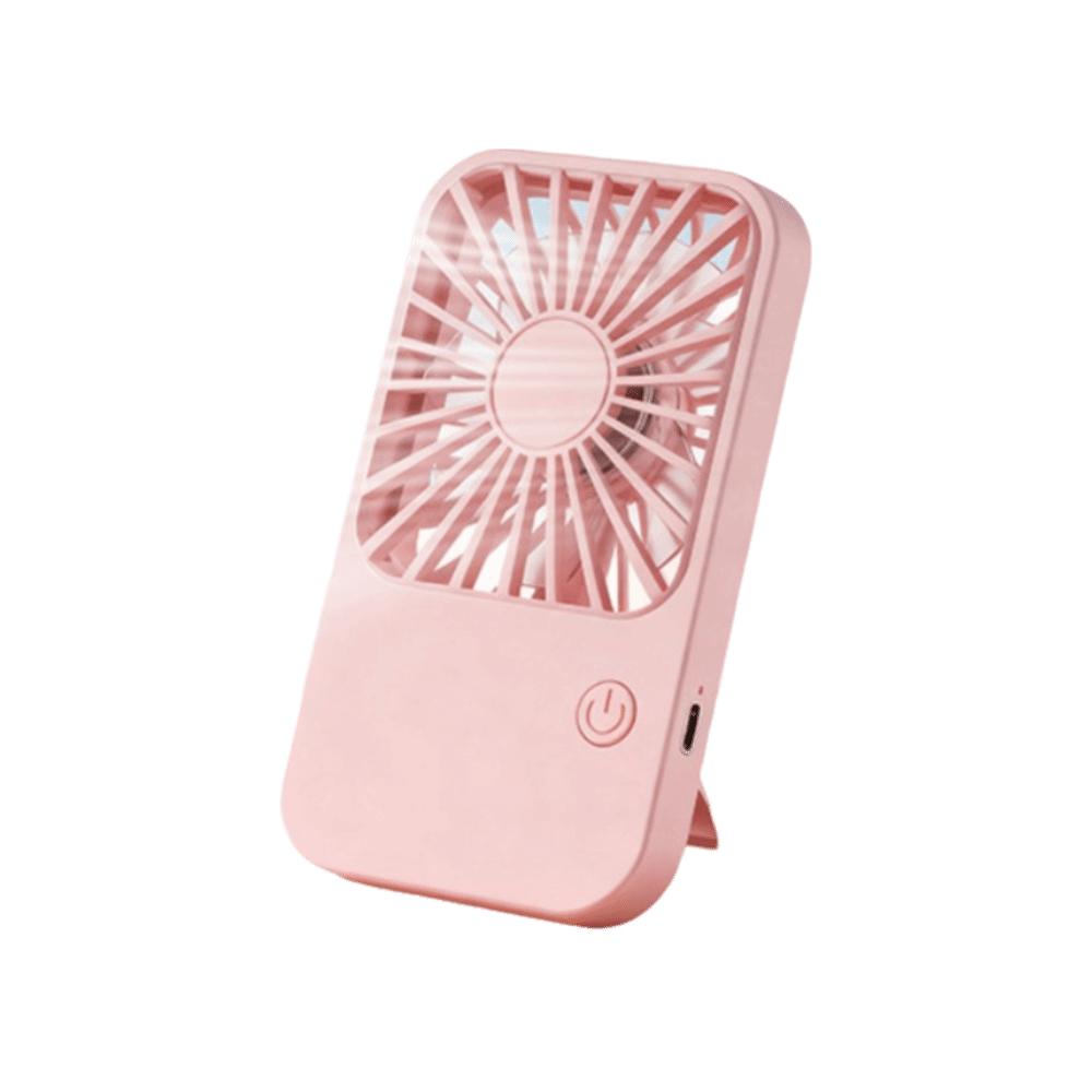 3 Speed Mini Handheld Fan USB Rechargeable Desktop Stand Fan Pocket Fan For Outdoor Travel