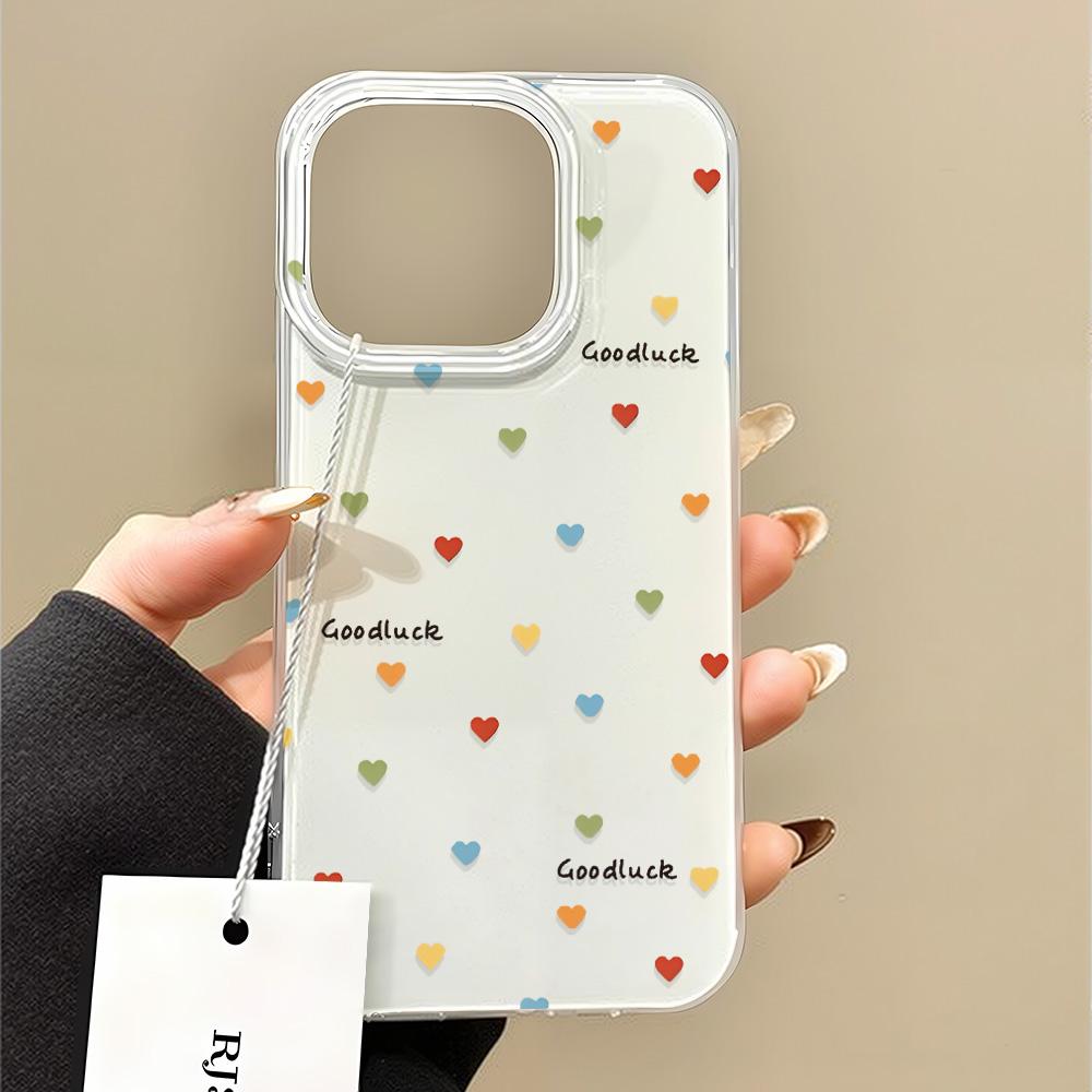 Painted Phone Case for iPhone 12 13 15 16 iPhone 16 12 13 14 15 Pro  14 15 16 Pro Max Coverage Shockproof Anti-Fingerprint Fresh Style Protective Case