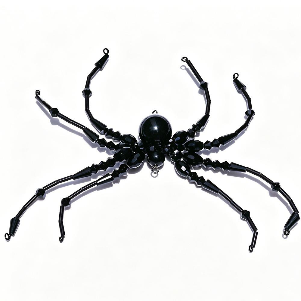 Beaded Beaded Spider Pendant Crystal-Like Faceted Beads Spider Party Decor  Window Display