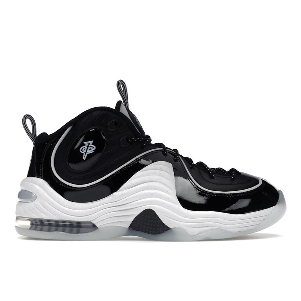 Nike Air Penny 2 Black Patent Unisex Sneakers Multi-Color White Football-Grey DV0817-001