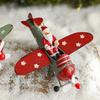 Christmas Decoration Claus Airplane Ornament Christmas 13*11*6cm Retro Design Versatile Decoration Carefully Crafted