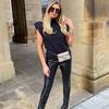 Pevný stojatý golier Pletená vesta s krátkym rukávom Office Lady All Match Fashion Vesta Košeľa Voľné Elegantné rovné topy