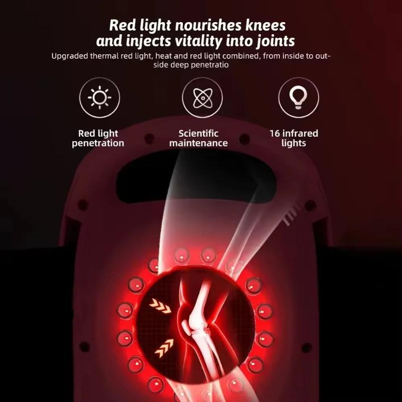 2026 New Gift 3-in-1 Cordless Knee Massager: Smart Air Pressure, Vibration 3D Kneading, Rechargeable for Knee Shoulder Elbow Pain Relief