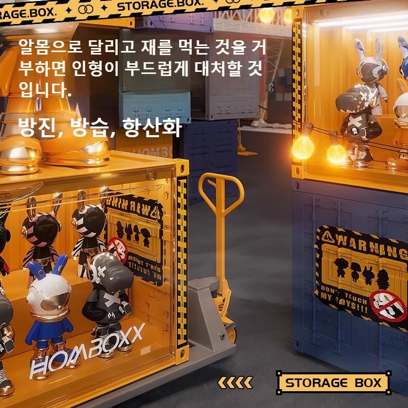 Illuminated Container Blind Box Organizer Dustproof Toys Display Box Nendoroid Magnetic Display Stand Collectibles Display