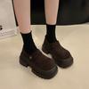 Woman Pumps Round Toe Loafers Shoes for Women Platform Brown Summer 2025 Comfortable and Elegant Y2k with Discount Fashion Dress