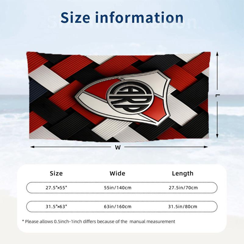 Atletico River Plate Beach towels also serve as bath towels summer essential a musthave for the outdoors the beach and the pool