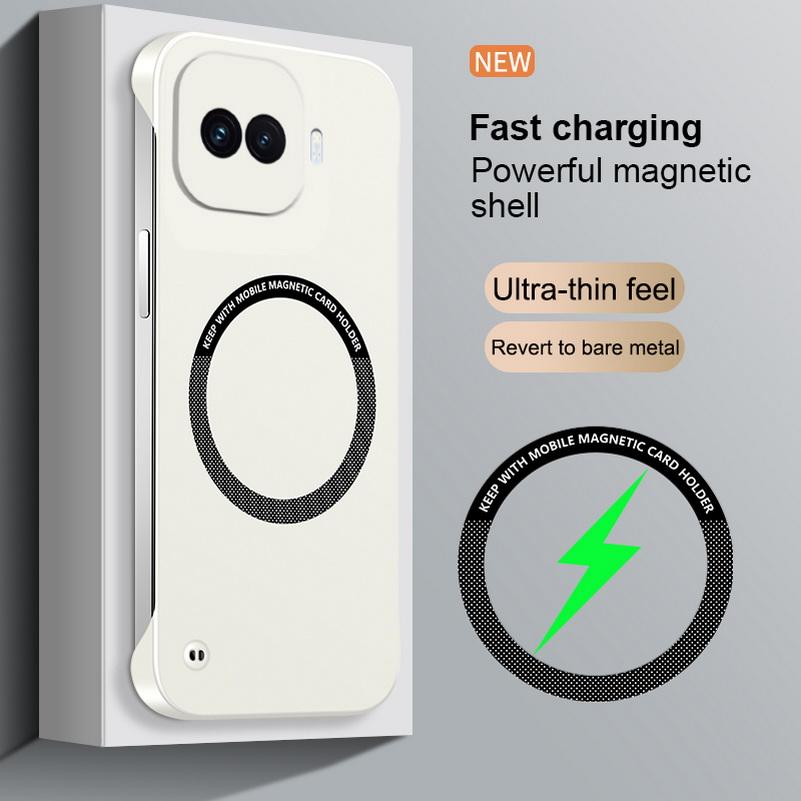 

Ultra-thin Frameless Phone Case For IQOO Z11 Turbo Z10 Turbo Pro + Z9x Z9 Turbo vivo IQOO 15 13 12 Pro 11 10 Magnetic Ring Cover Vivo iQOO Z11 Turbo