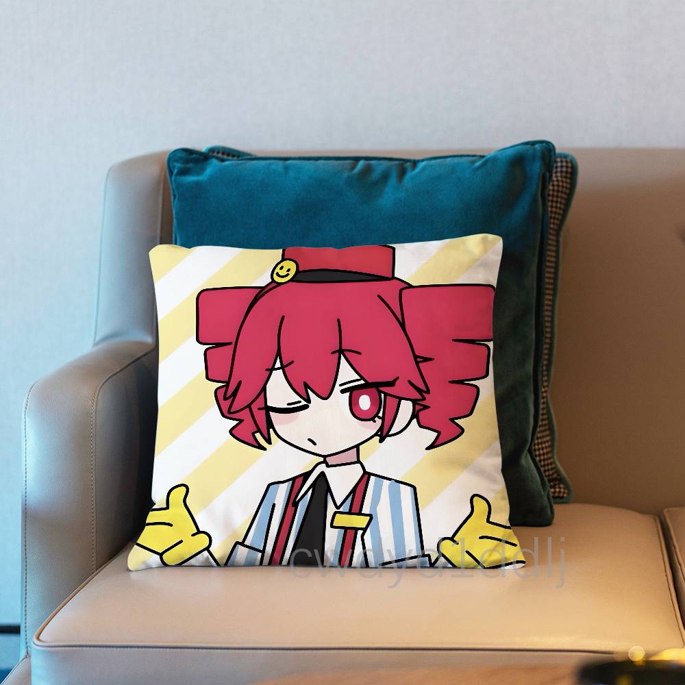 Anime K-Kasane Teto Pillow Case Cover Square Sofa With For Pattern Comfortable Cushion suitable Of Room