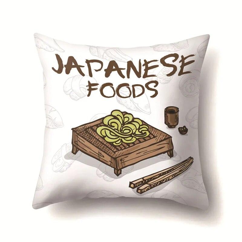 Food Pillow Cover Car Office Cushion  Sofa Bedroom Living Room