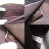 Used COACH Purse F22712 Signature leather Metal red Brown Zip Around