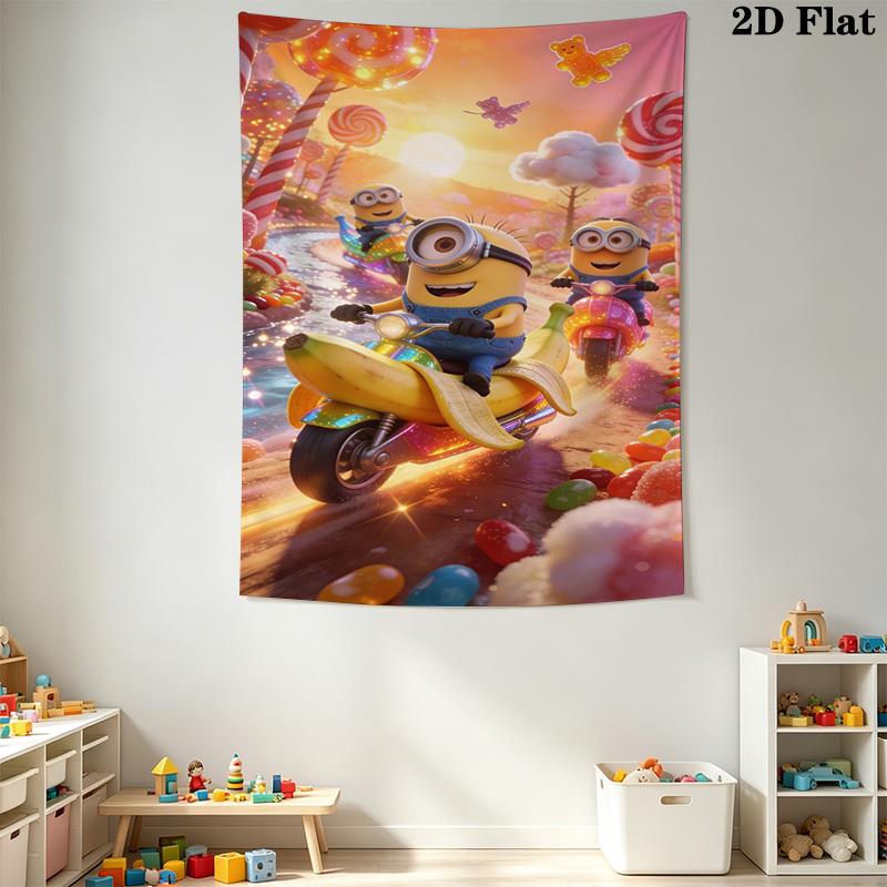 Minions Bath Bedding 1 Duvet Cover 2 Pillowcase Without Core Christmas Birthday Gift Bedding Set Soft And Comfortable Bedding