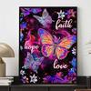 New Arrival 5D DIY Full Circle Diamond Painting "Colorful Butterfly" Embroidery Cross Stitch Home Decor Gift