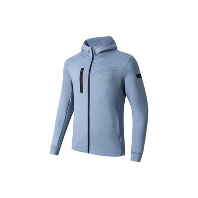 Color Block Zipper Hooded Thick Jacket Men Jacket Ancient-Wall-Gray 152347706-3