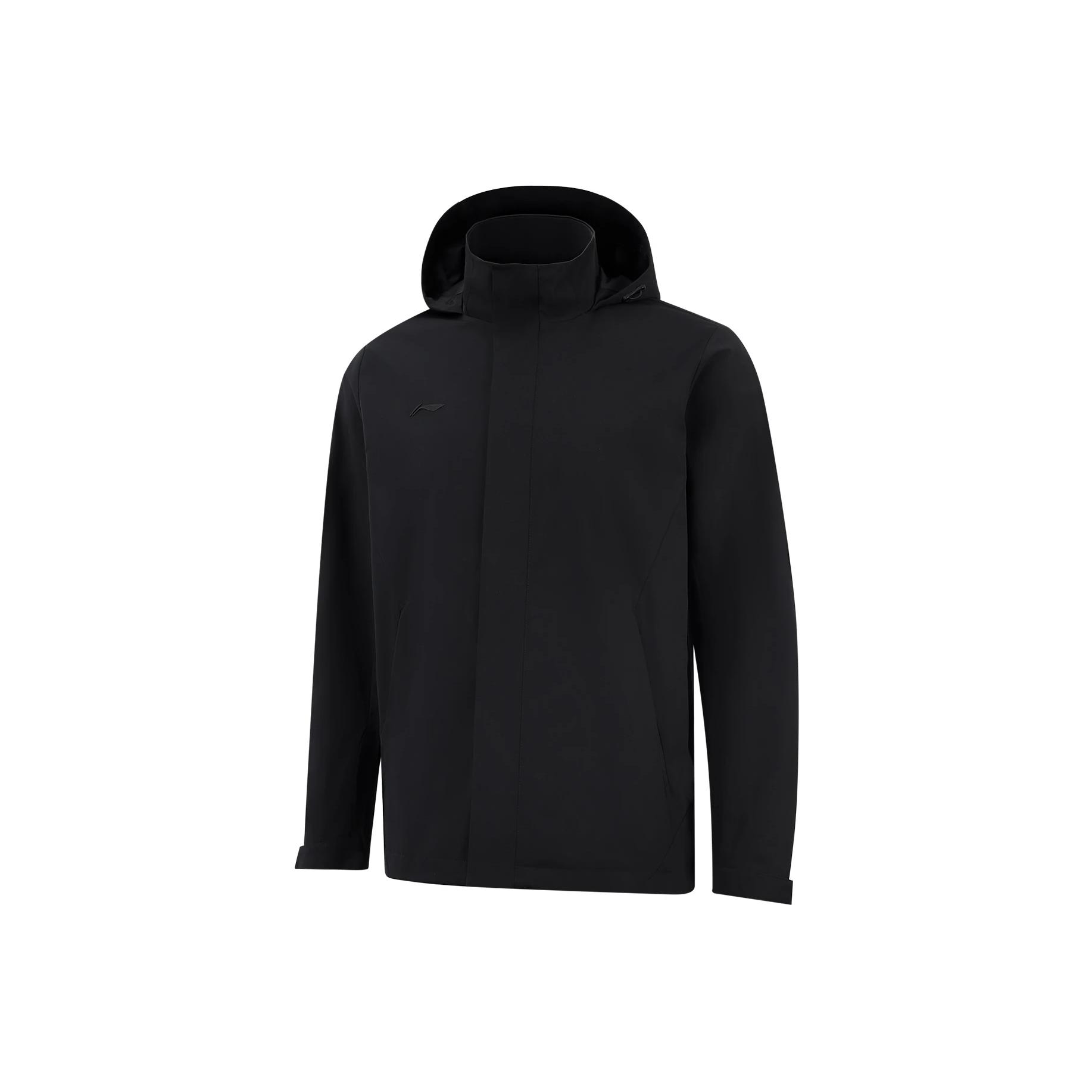 

Серия групповых покупок Li Ning Однотонная простая толстовка с капюшоном Универсальная спортивная ветровка Мужская верхняя одежда AFDV901-4 M