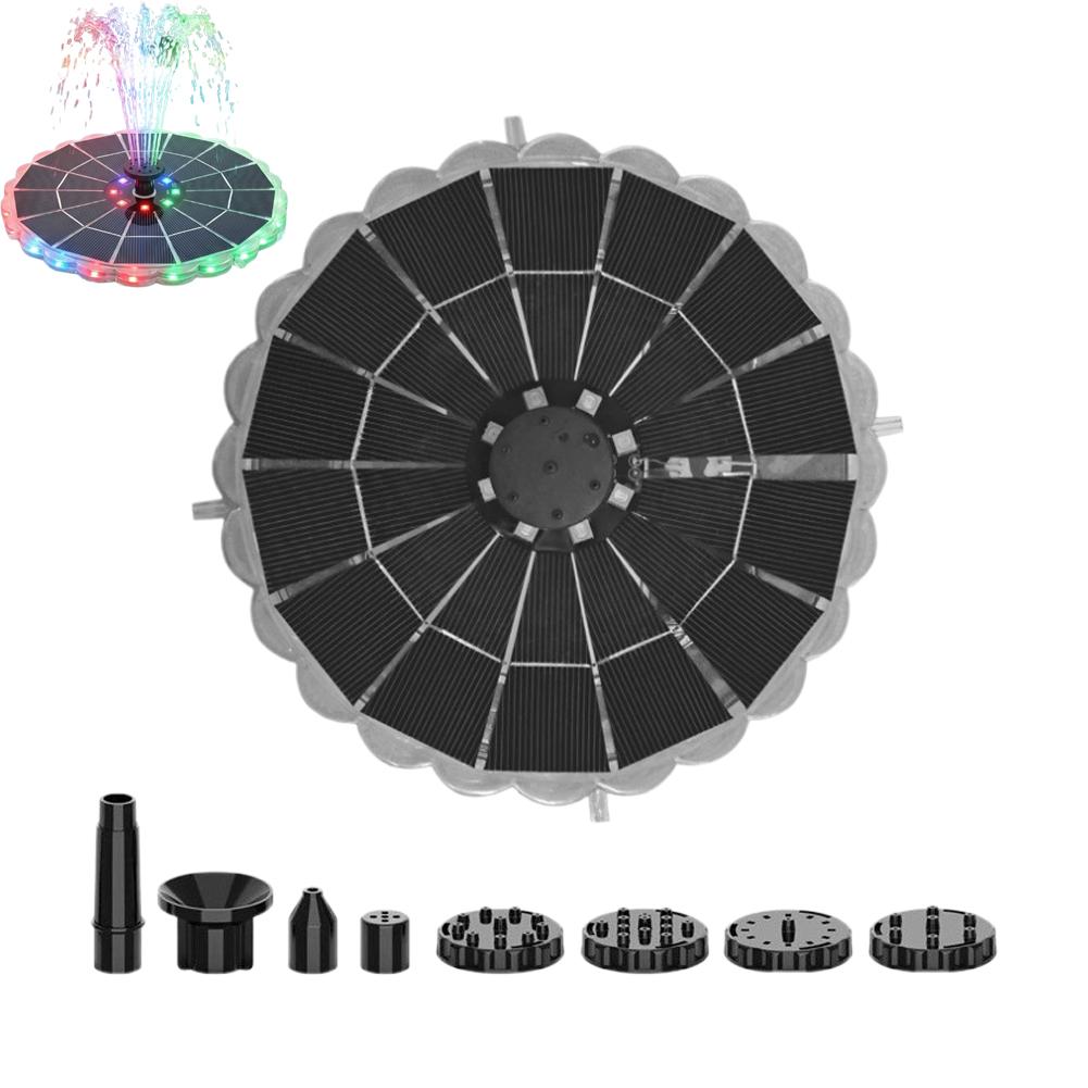 Swimming Pool Solar Fountain Outdoor Pool Floating Colorful Lights Courtyard Swimming Pool Garden Automatic Fountain