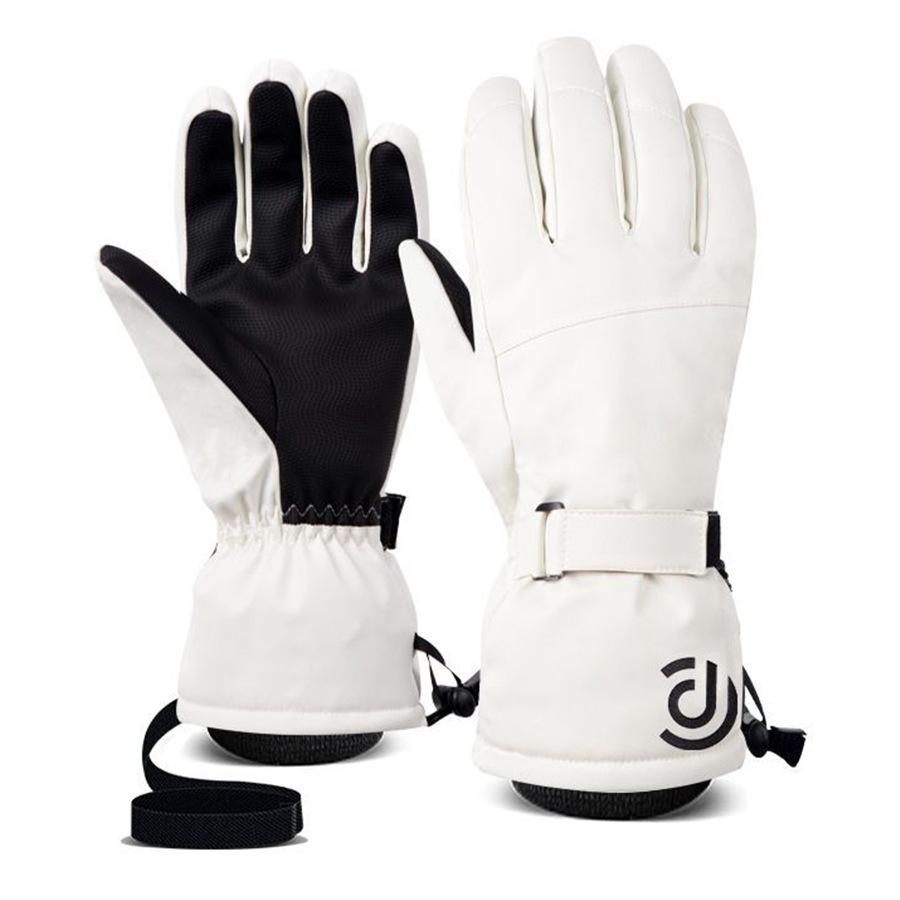 Ski Gloves Men's Winter Warm Touch Screen Cycling Sports Outdoor Windproof Thickened Fleece Waterproof Gloves