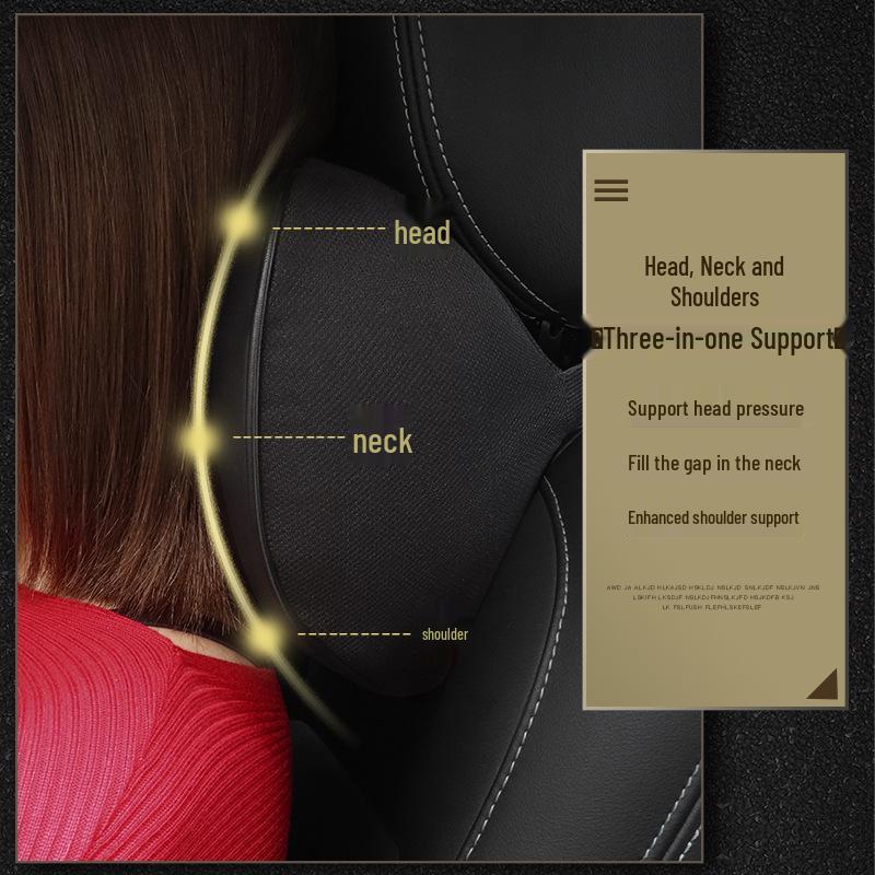 Geely Car Headrest & Lumbar Support Cushion for Boyue, Borui, Bin Yue, Emgrand GL, Vision