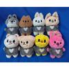 Cute Stray Kids Plush Toy Doll Halloween Christmas Doll Li Longfu Fang Peripheral Striped Shirt Doll Pendant Birthday Gift