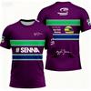Ayrton Senna Nr. 12 Rennwagen Trikot Sommer Sport Freizeit Atmungsaktiv Herren Damen Kurzarm T-Shirt Familie Kinder T-Shirts