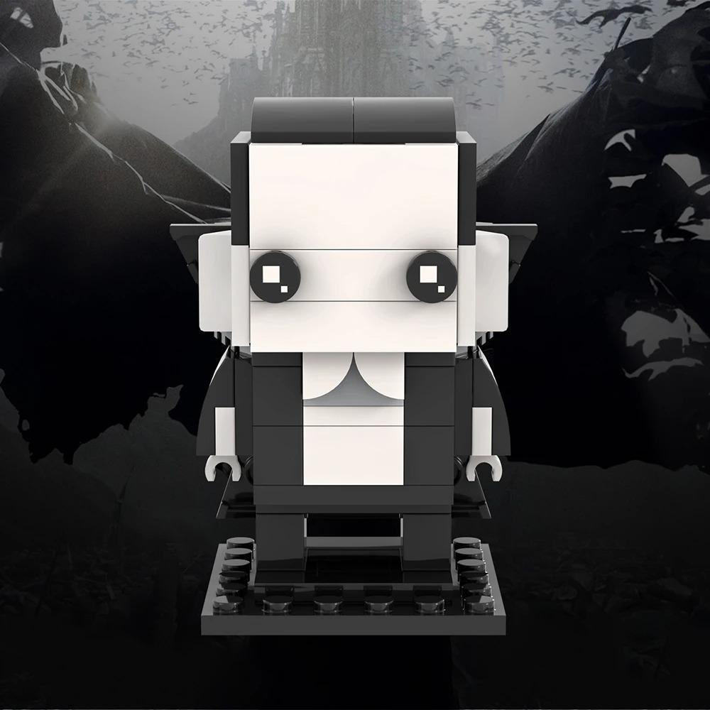 MOOXI Verschiedene Horrorfilme Sadako Tod Billy BrickHeadzed Erwachsene Bausteine Set MOC Ziegelmodellbausatz Spielzeug Kind Junge Mädchen Geschenk