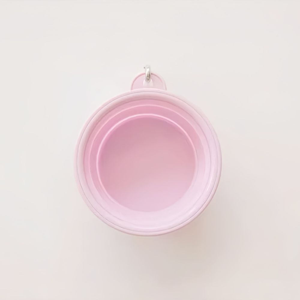 Cartoon Pattern Macaron Pet Bowl TPE Puppy Feeding Bowl Travel Pet Bowl Pet Feeding