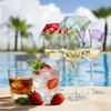1/4Pcs Wine Glass Lid Breathable Grille Design Reusable Fabric Wine Glass Covers Set with Flower Leaf Decor Outdoor Party Glass Dust Protector