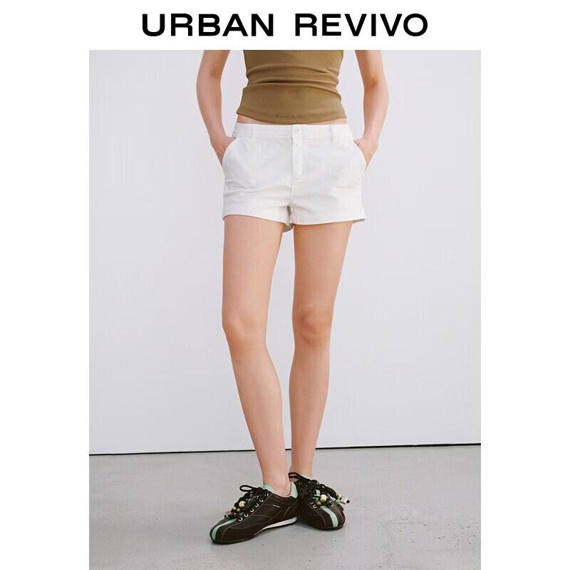 UR 2026 Women s Ultra-Short Denim Shorts 27 грязно-белый