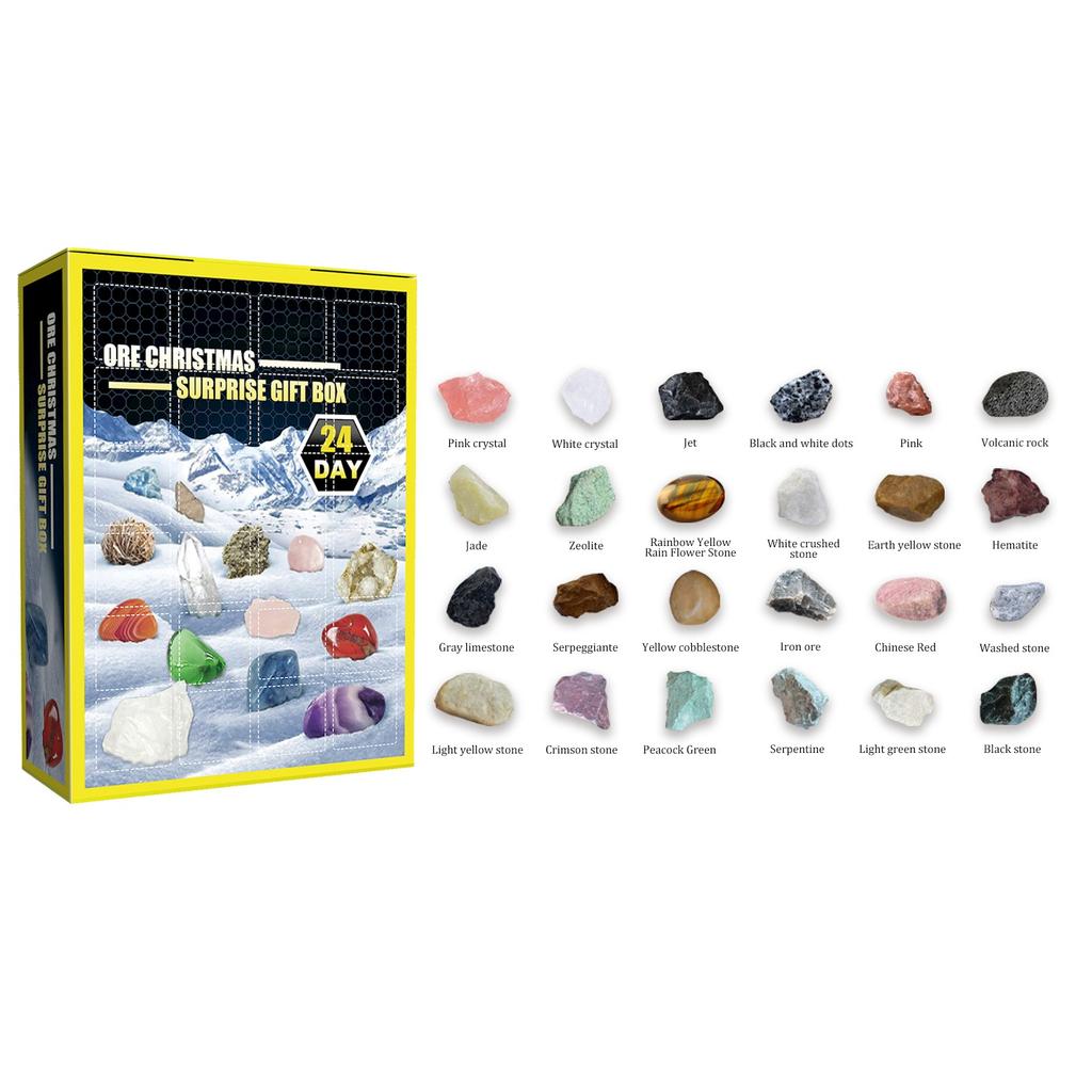 24 Day Christmas Surprise Gift Arrival Day Stone Gift