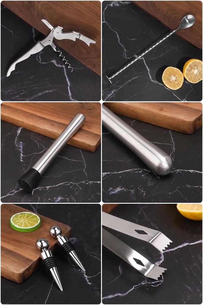 Chester Chrome Bartender Set, 12 Pieces