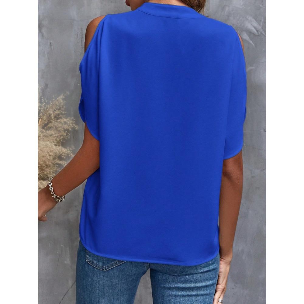 IHUASU Women's Summer V-neck Fashion Sleeved Women's Top