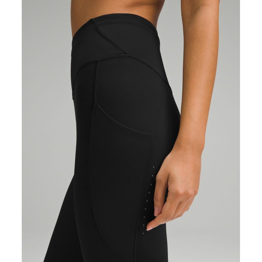 Lululemon Fast And Free High Rise Tight 28  Pockets  Updated Black