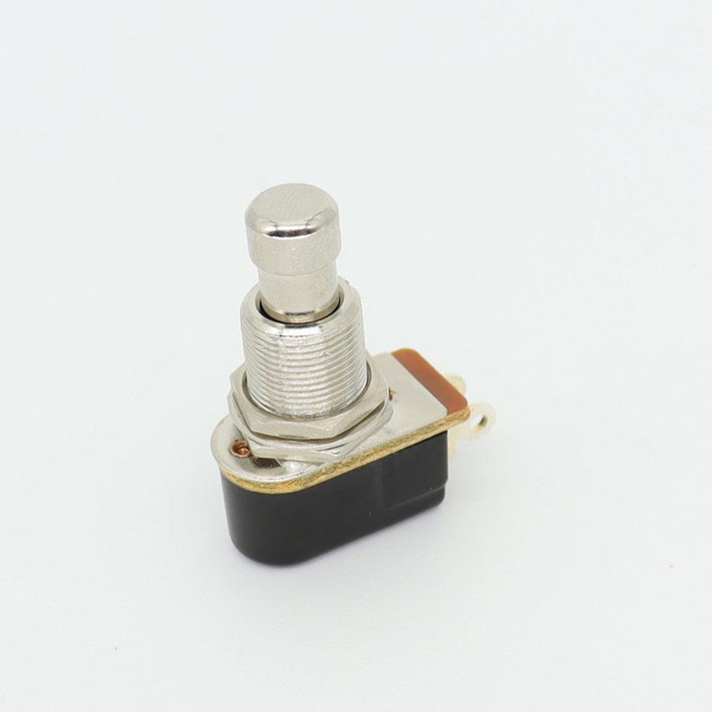 2pcs Easy To SPST Momentary Touch Push Button With Exquisite Craft Impact-resistant Push Button Stomp