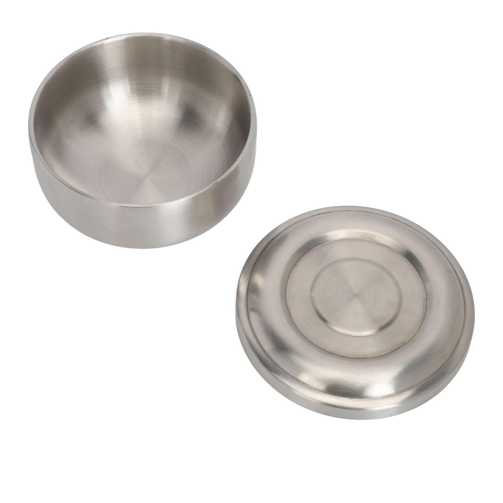 

Миска для смешивания масок для лица 304 Нержавеющая сталь Миска для смешивания для кухни Салон красоты Больница с крышкой