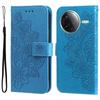 For Xiaomi Poco F7 Pro 5G/Redmi K80 5G Case Floral Pattern PU Leather Wallet Stand Phone Cover