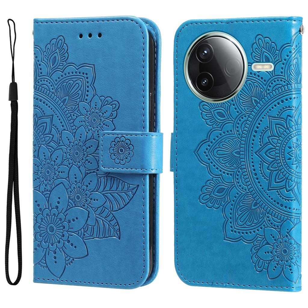 For Xiaomi Poco F7 Pro 5G/Redmi K80 5G Case Floral Pattern PU Leather Wallet Stand Phone Cover