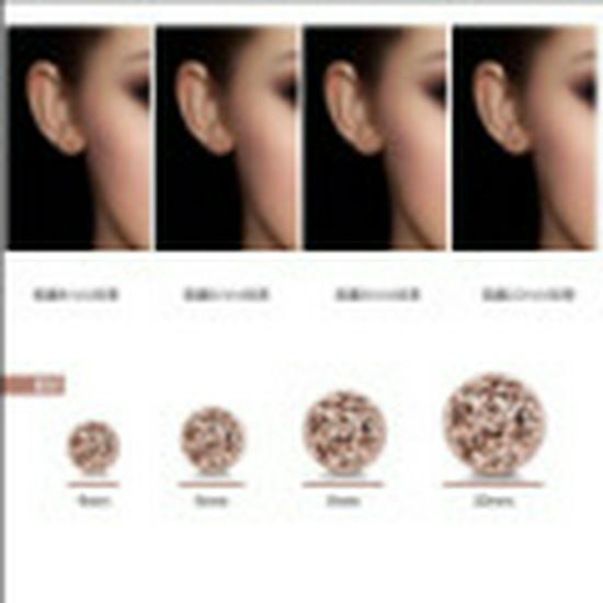 Men's Black Crystal Cluster Earrings - Simple Korean Style with Personality