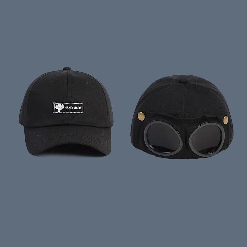 New Fashion Aviator Hat Summer Personality Glasses Baseball Cap Female Unisex Sunglasses Male Cap Baseballcap Boys Cap