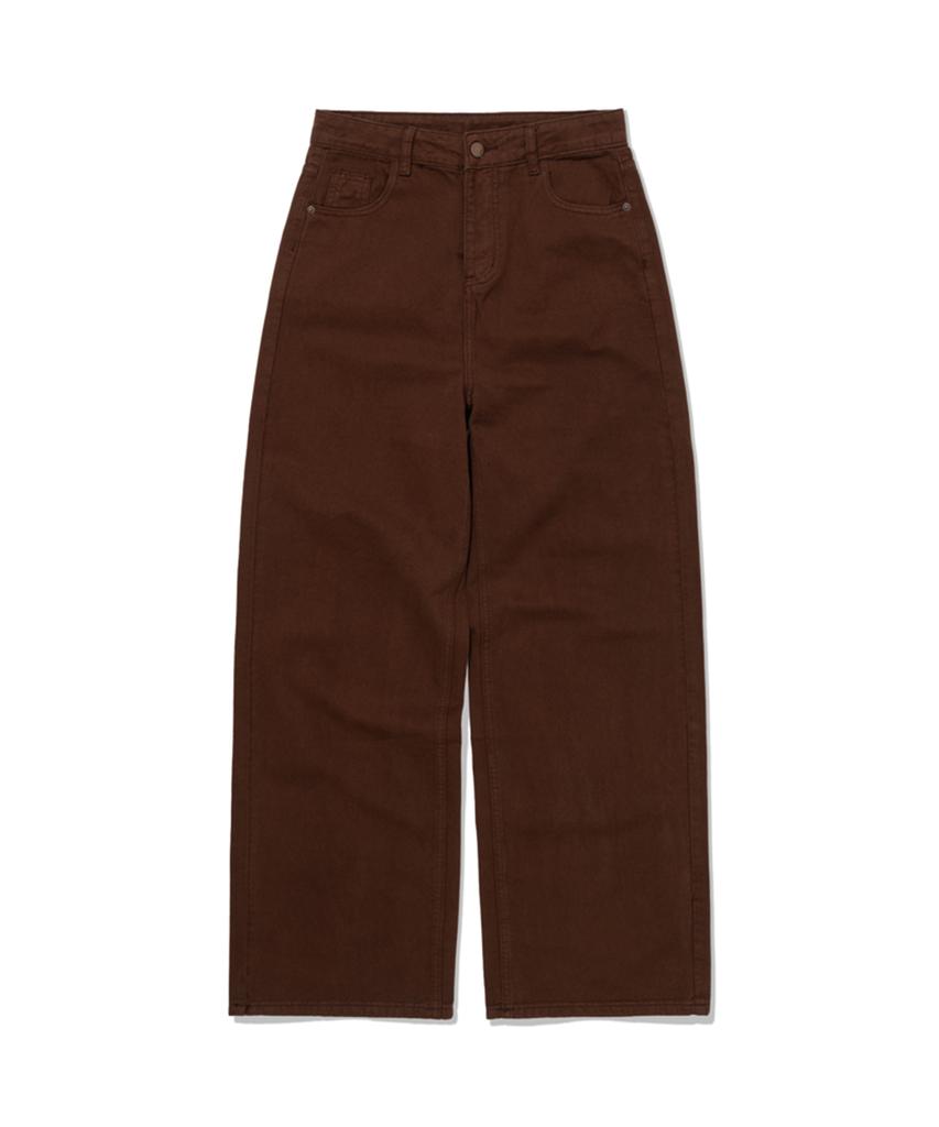 MOAA Fade Cotton Wide Pants (Brown)