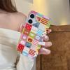 Color Patchwork Plaid Bear Magnetic Stand Case for iPhone 17/16 Pro Max/15 Pro - Women's Edition