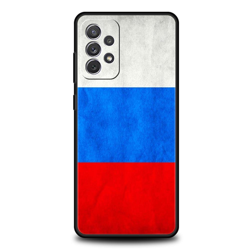 

Phone Case For Samsung Galaxy A17 A15 A13 A51 A71 A41 A31 A21S A07 A03S A05 A35 A55 A23 A25 A33 A53 A73 5G Cover Russian Flag Galaxy A03